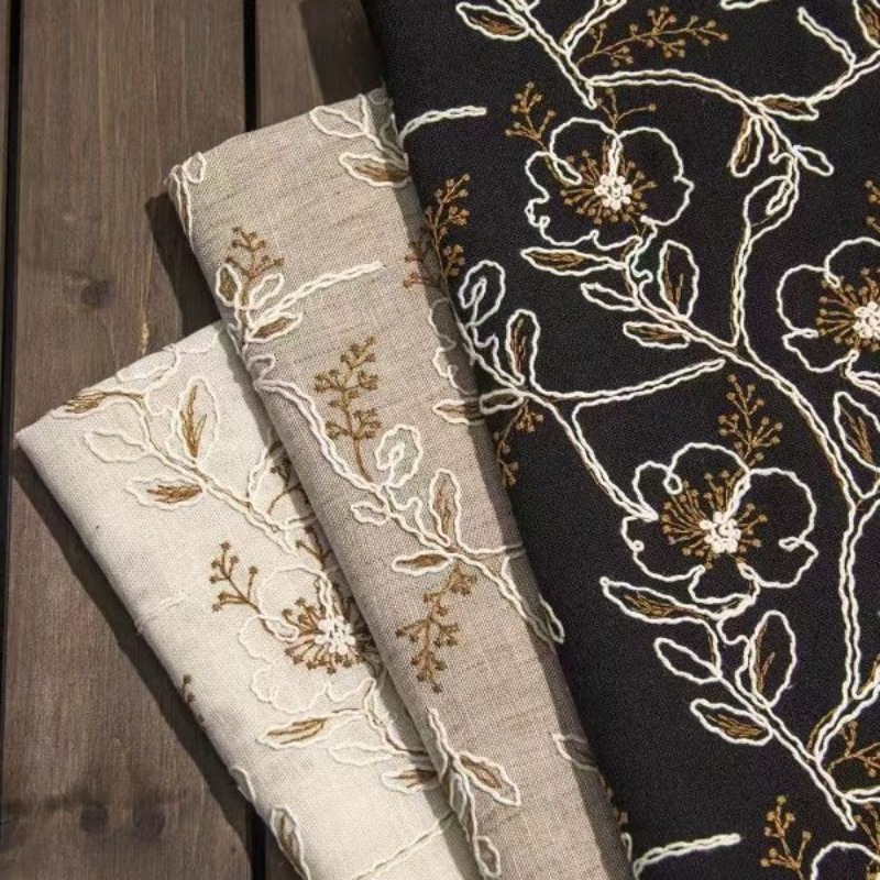Sewing - Tissu en dentelle de tulle brodé,