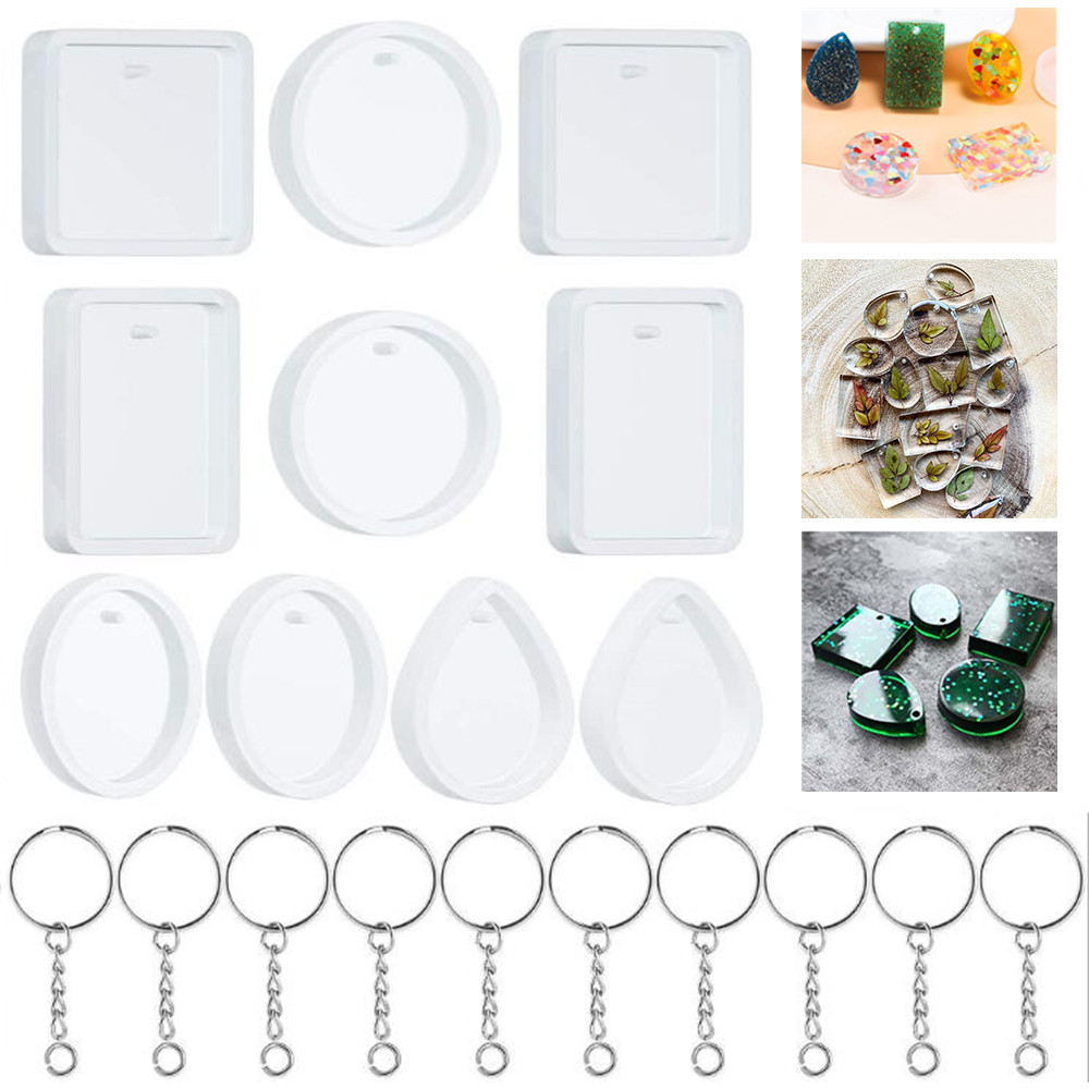 Silicone Epoxy Resin Molds Set - Ensemble de moules en Silicone pour