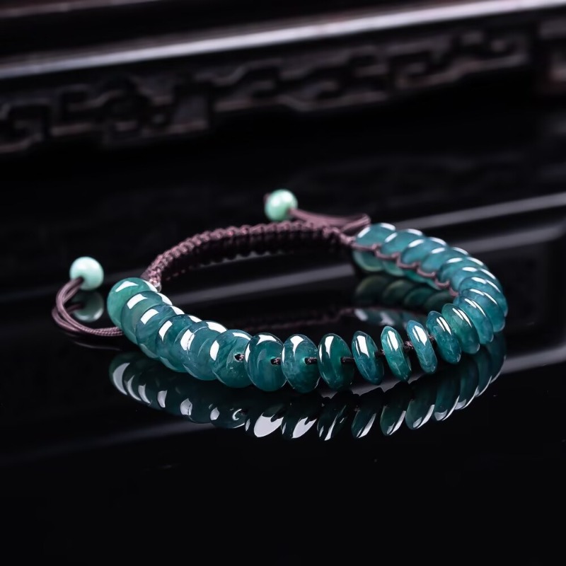 Beading - Bracelet de perles abacus en émeraude