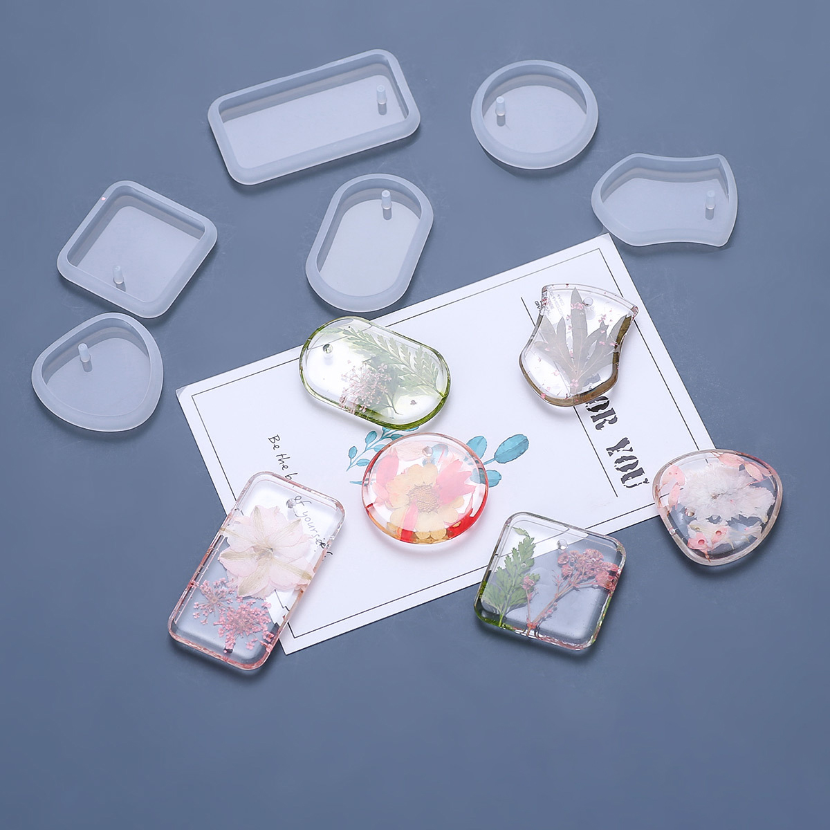 Silicone Epoxy Resin Molds Set - Ensemble de moules en silicone pour