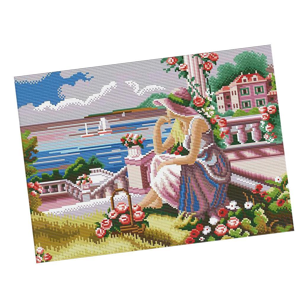 Cross Stitch Stamped Kits Beginners - Kits de point de croix pré-imprimés,