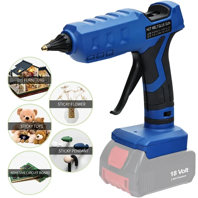 Hot Melt Glue Gun Cordless - Pistolet à colle thermofusible sans fil
