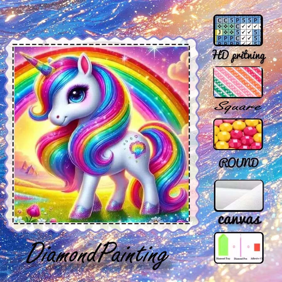 5D Diamond Painting Kit Full Drill - 1 pièce de tissu floqué 5D