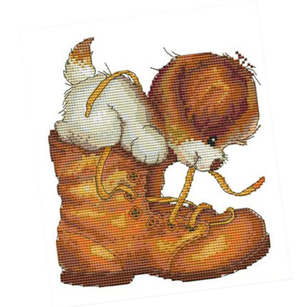 Cross Stitch Stamped Kits Beginners - Kits de point de croix pré-imprimés,