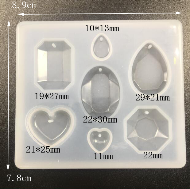 Ensemble de 6 moules en silico - Silicone Epoxy Resin Molds Set avis et prix