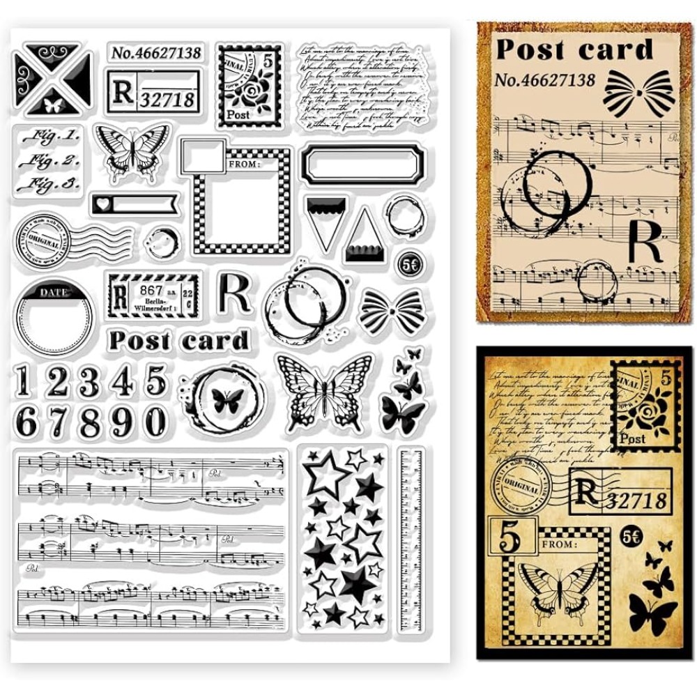 Timbres-poste transparents en  - Clear Silicone Stamps For Card Making avis et prix