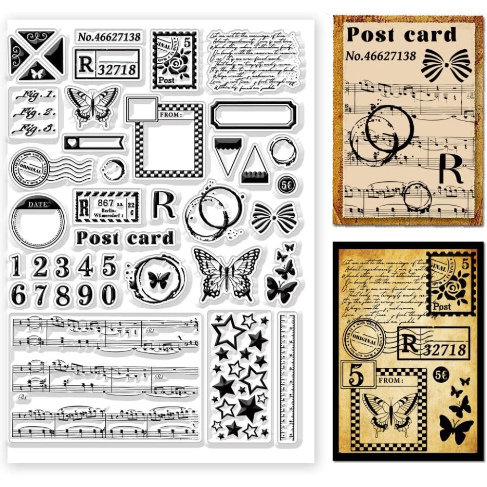 Timbres-poste transparents en  - Clear Silicone Stamps For Card Making avis et prix