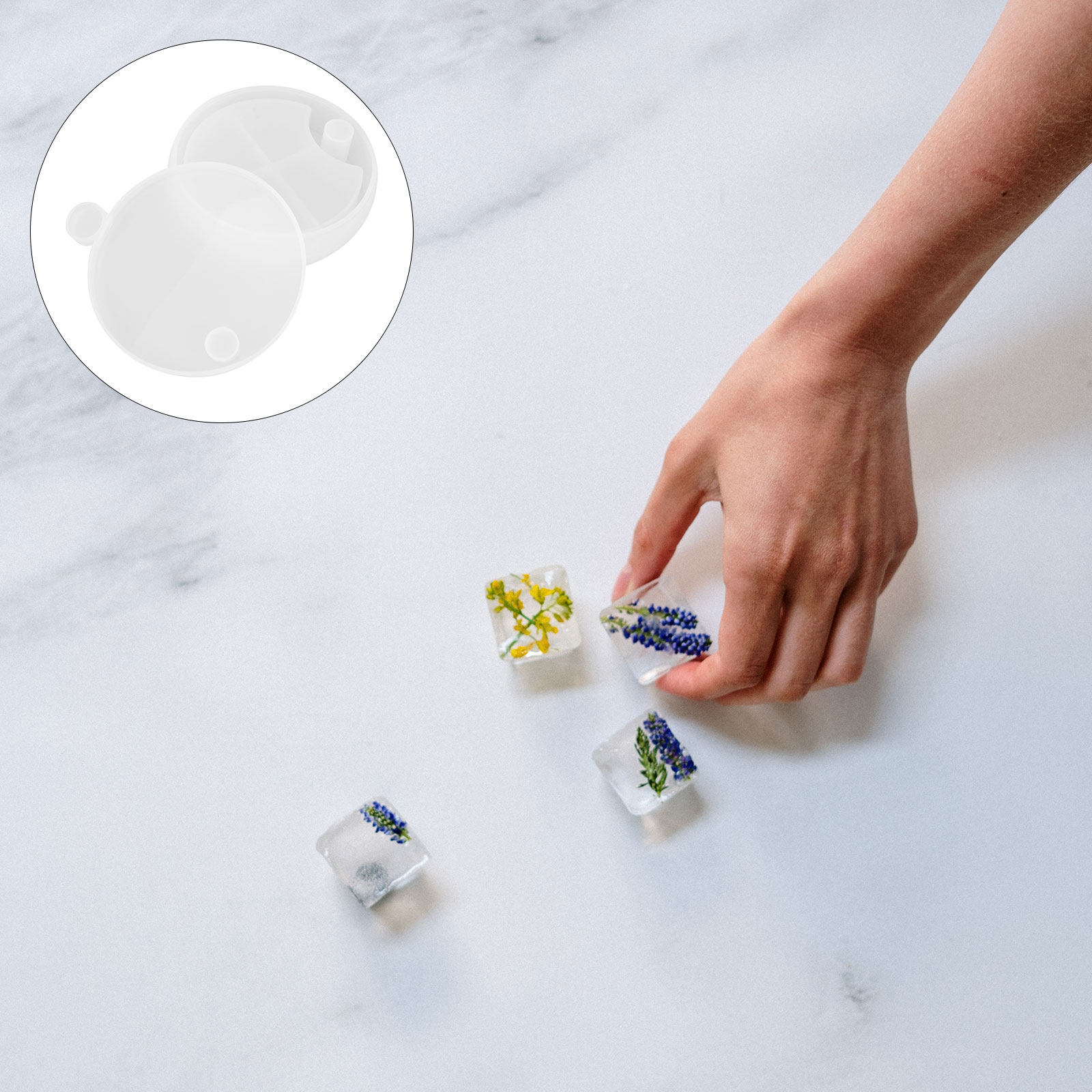 Ensemble de 6 moules en silico - Silicone Epoxy Resin Molds Set avis et prix