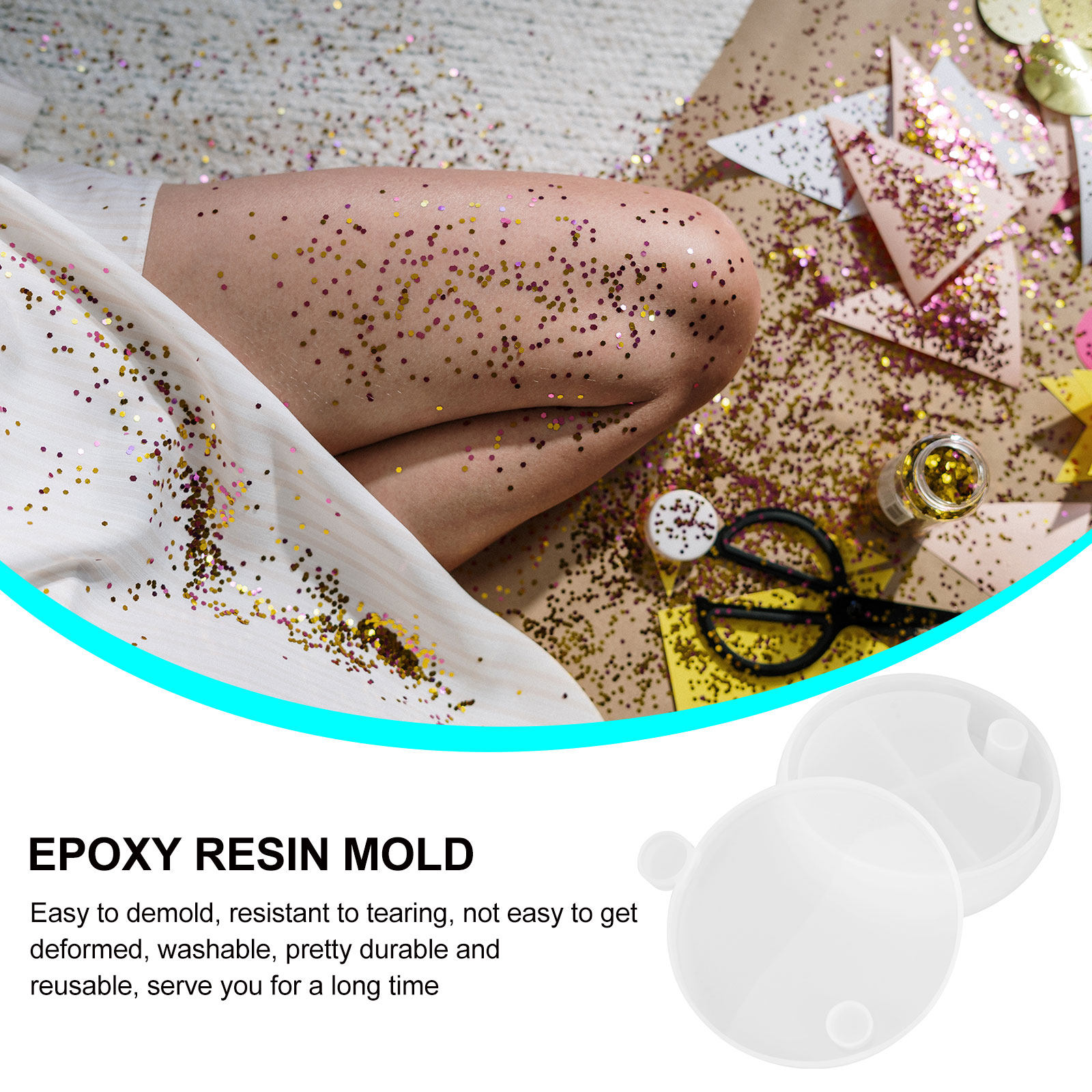 Ensemble de 6 moules en silico - Silicone Epoxy Resin Molds Set avis et prix