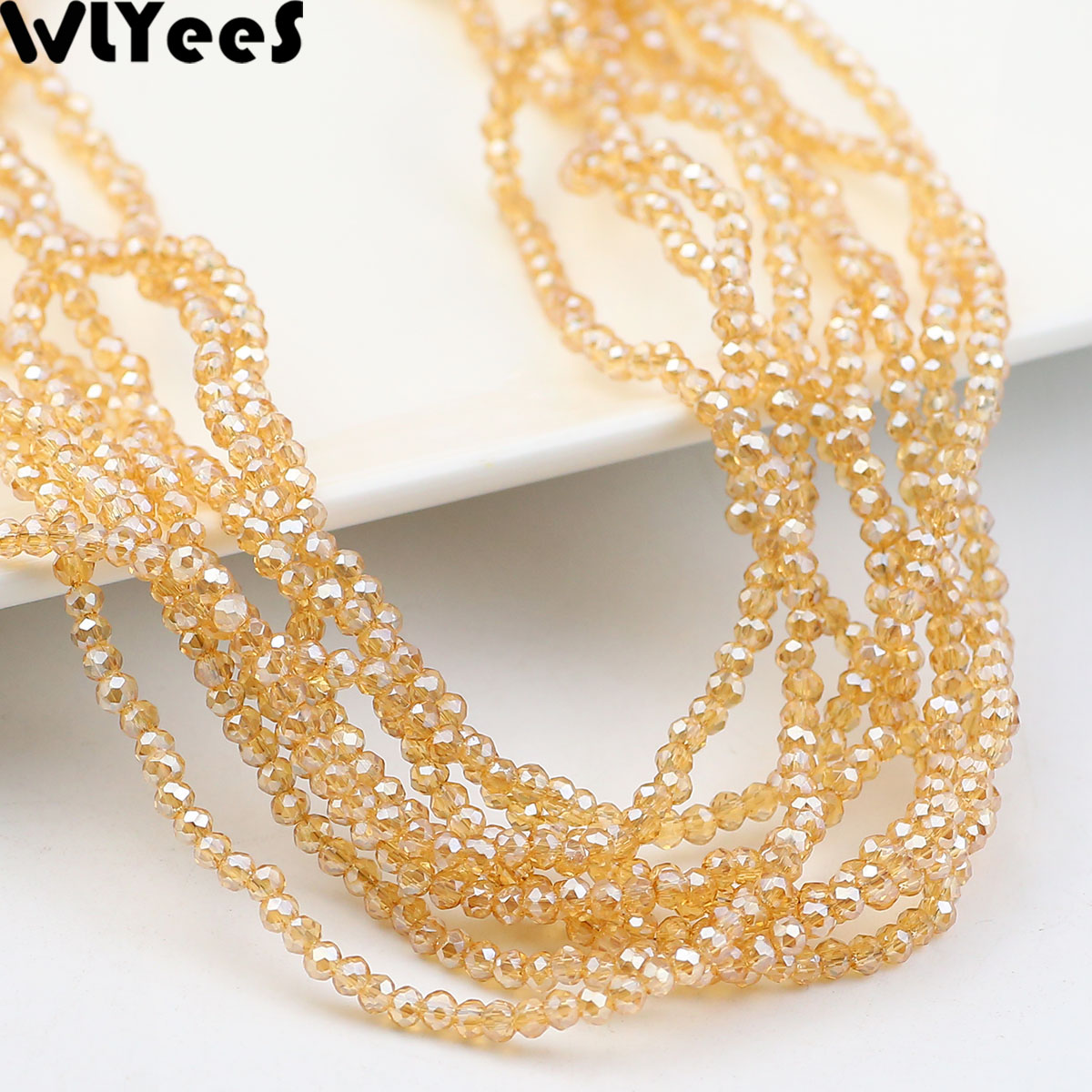 WLYeeS plat rond or champagne  - Glass Seed Beads 2Mm Jewelry Making avis et prix