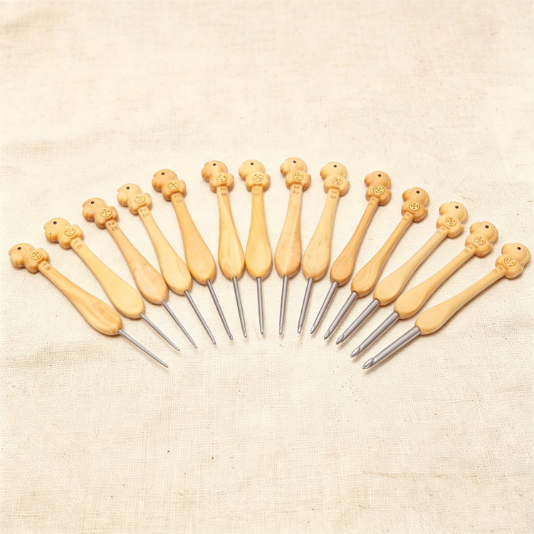 Crochet en bois Lucky Horse, é - Wooden Crochet Hooks Ergonomic Handle avis et prix