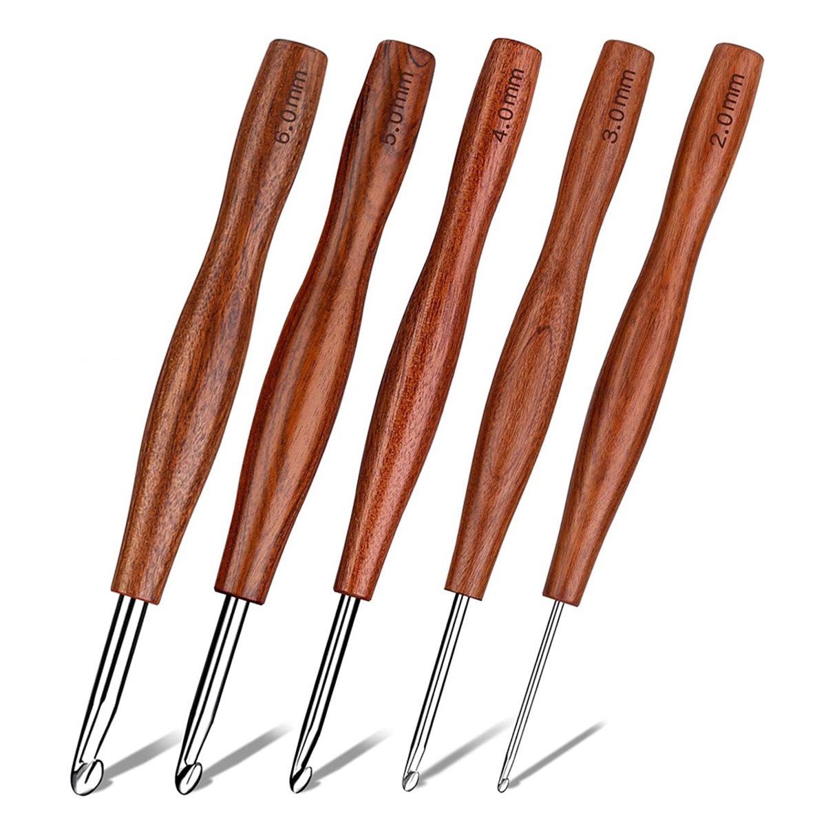Crochets à crochetage AT16, lo - Wooden Crochet Hooks Ergonomic Handle avis et prix
