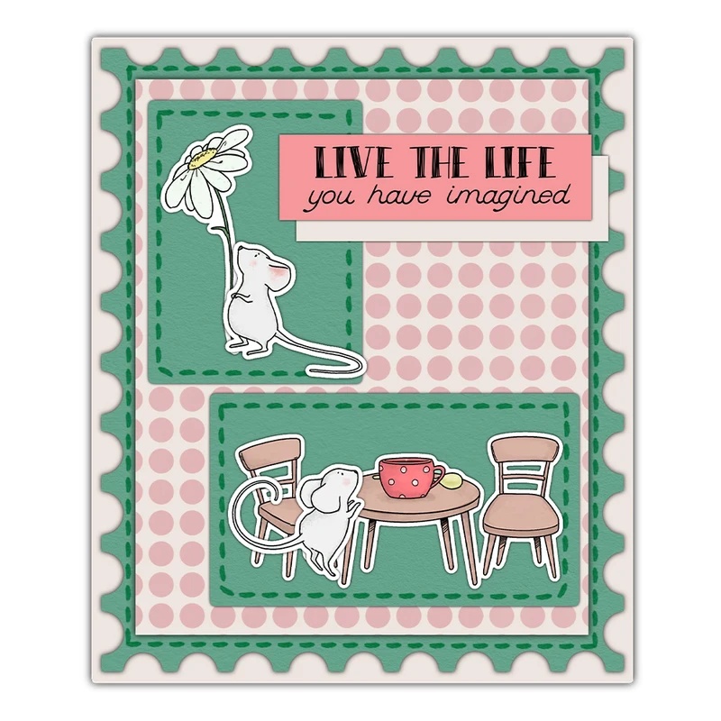 Suncraft Little Mouse & Kitche - Clear Silicone Stamps For Card Making avis et prix