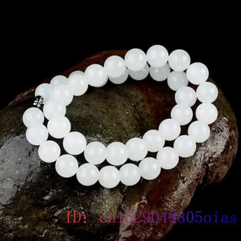 Collier de perles de Jade blan - Beading avis et prix