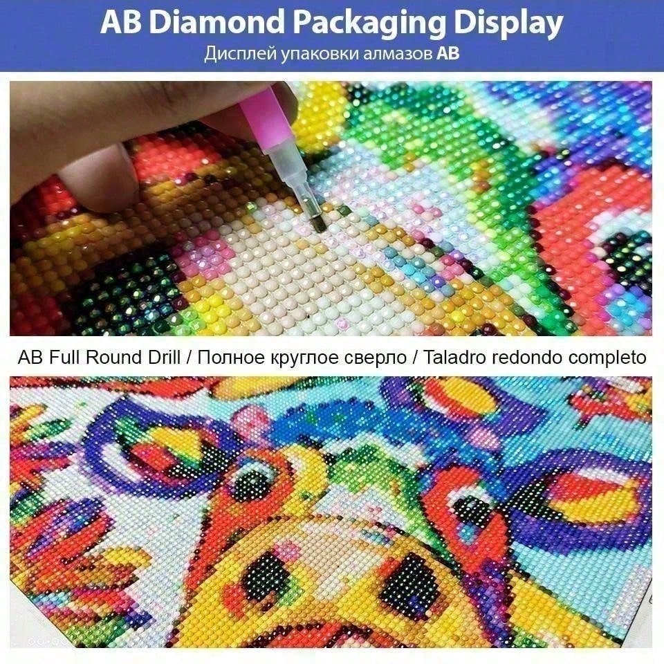 1 pièce de tissu floqué 5D DIY - 5D Diamond Painting Kit Full Drill avis et prix