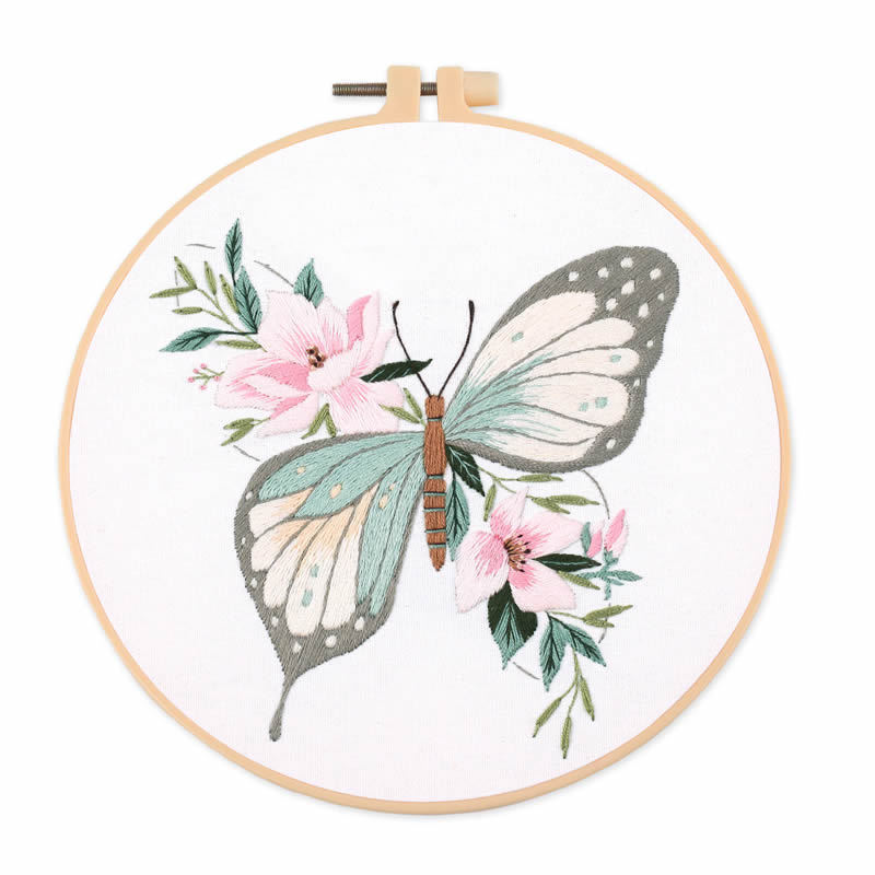 1 kit de broderie papillon 20x - Embroidery avis et prix