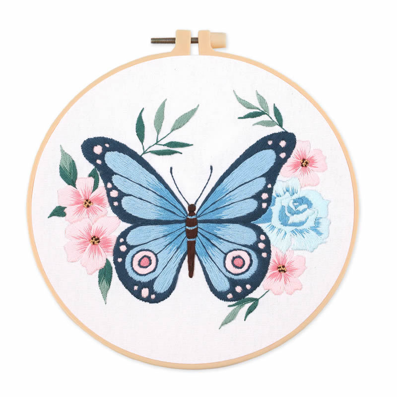 1 kit de broderie papillon 20x - Embroidery avis et prix