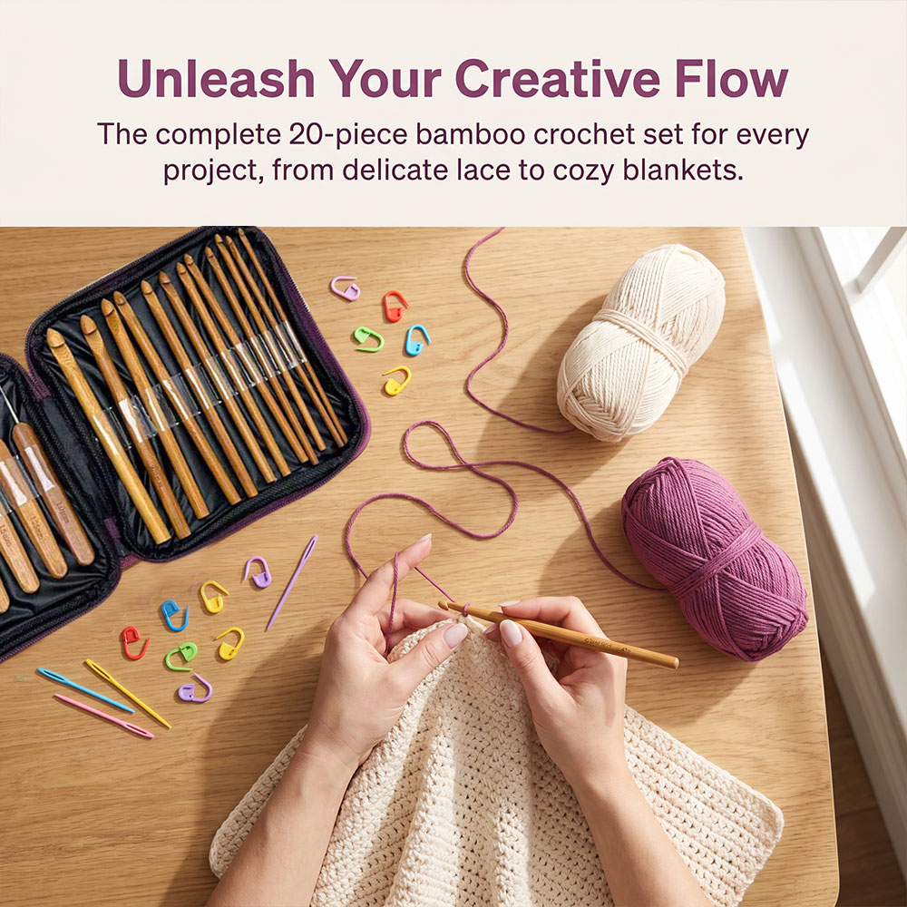 Ensemble de 74 crochets en bam - Craft Tools avis et prix