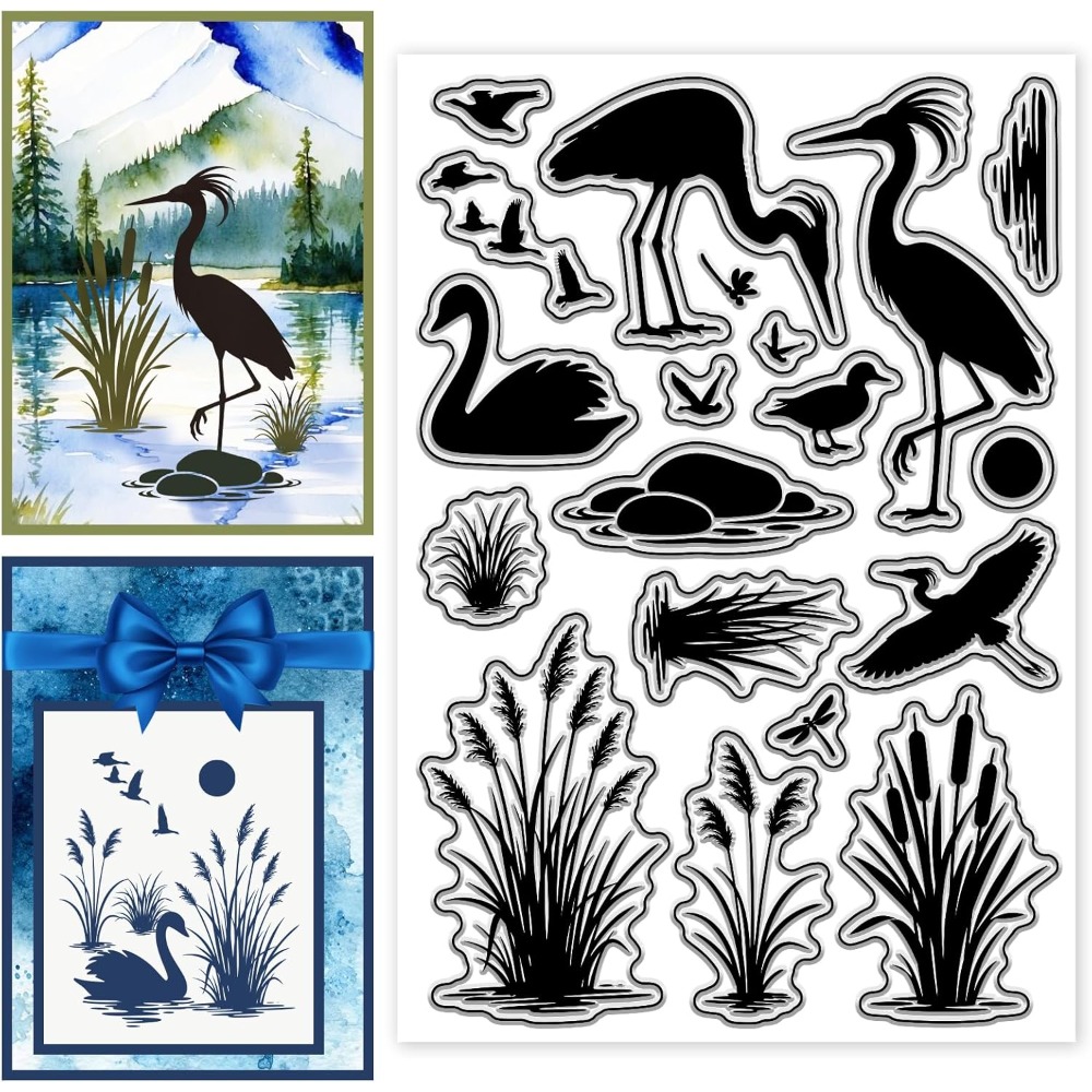 Tampons transparents en silico - Clear Silicone Stamps For Card Making avis et prix
