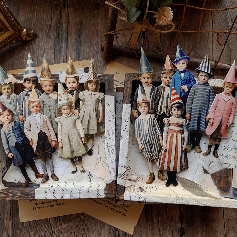 15 Pièces de Poupées en Papier - Vintage Junk Journal Scrapbooking Paper avis et prix
