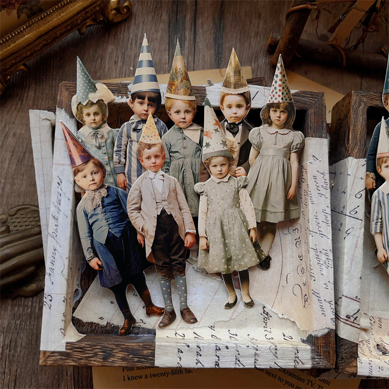 15 Pièces de Poupées en Papier - Vintage Junk Journal Scrapbooking Paper avis et prix