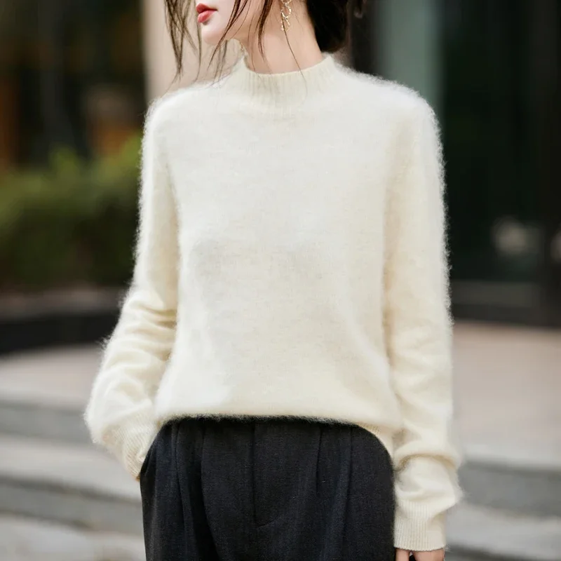 Pull à col haut en laine 100%  - Embroidery avis et prix