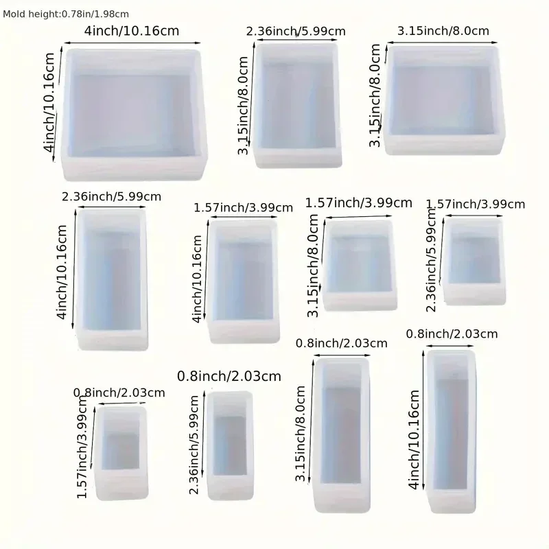 Kit de 11 moules en silicone p - Silicone Epoxy Resin Molds Set avis et prix