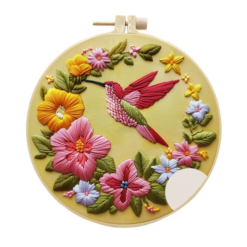 Kit de broderie colibri pour d - Cross Stitch Stamped Kits Beginners avis et prix