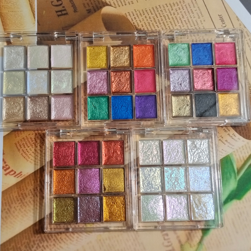 9 couleurs ongles couleur Pure - Watercolor Paint Set Solid Pigment avis et prix