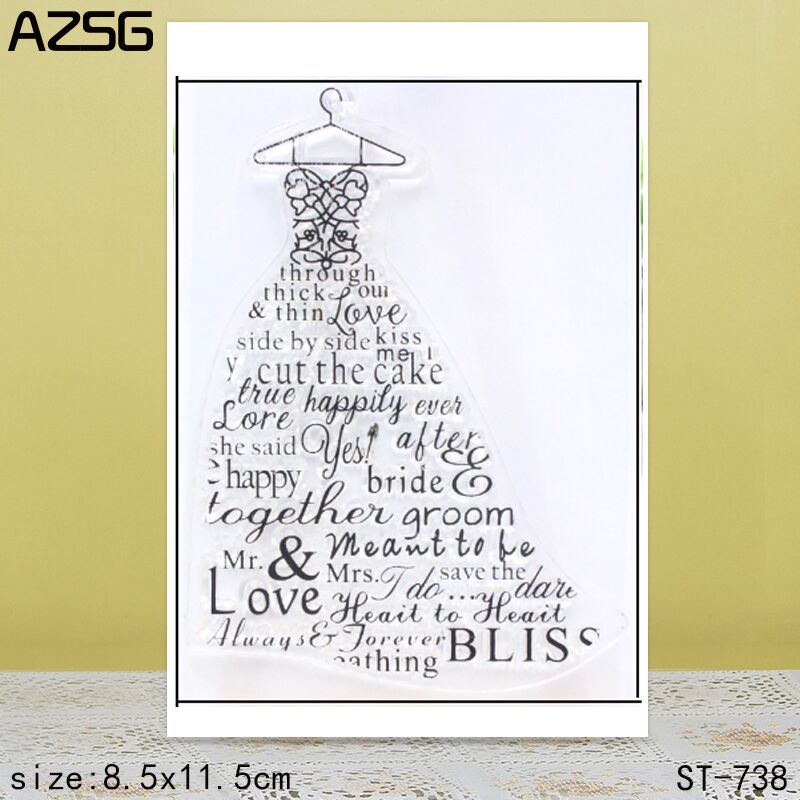 AZSG – tampons/joints transpar - Clear Silicone Stamps For Card Making avis et prix