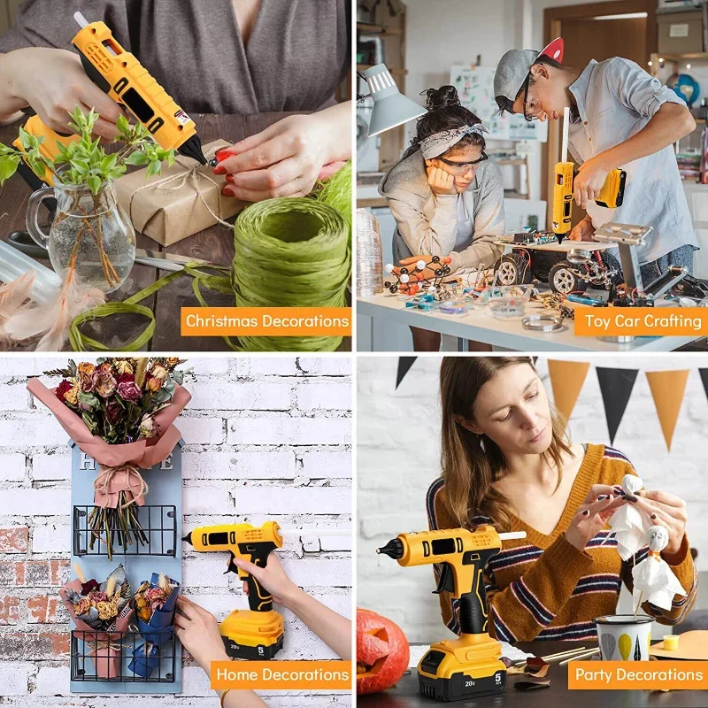 Pistolet à colle chaude électr - Hot Melt Glue Gun Cordless avis et prix