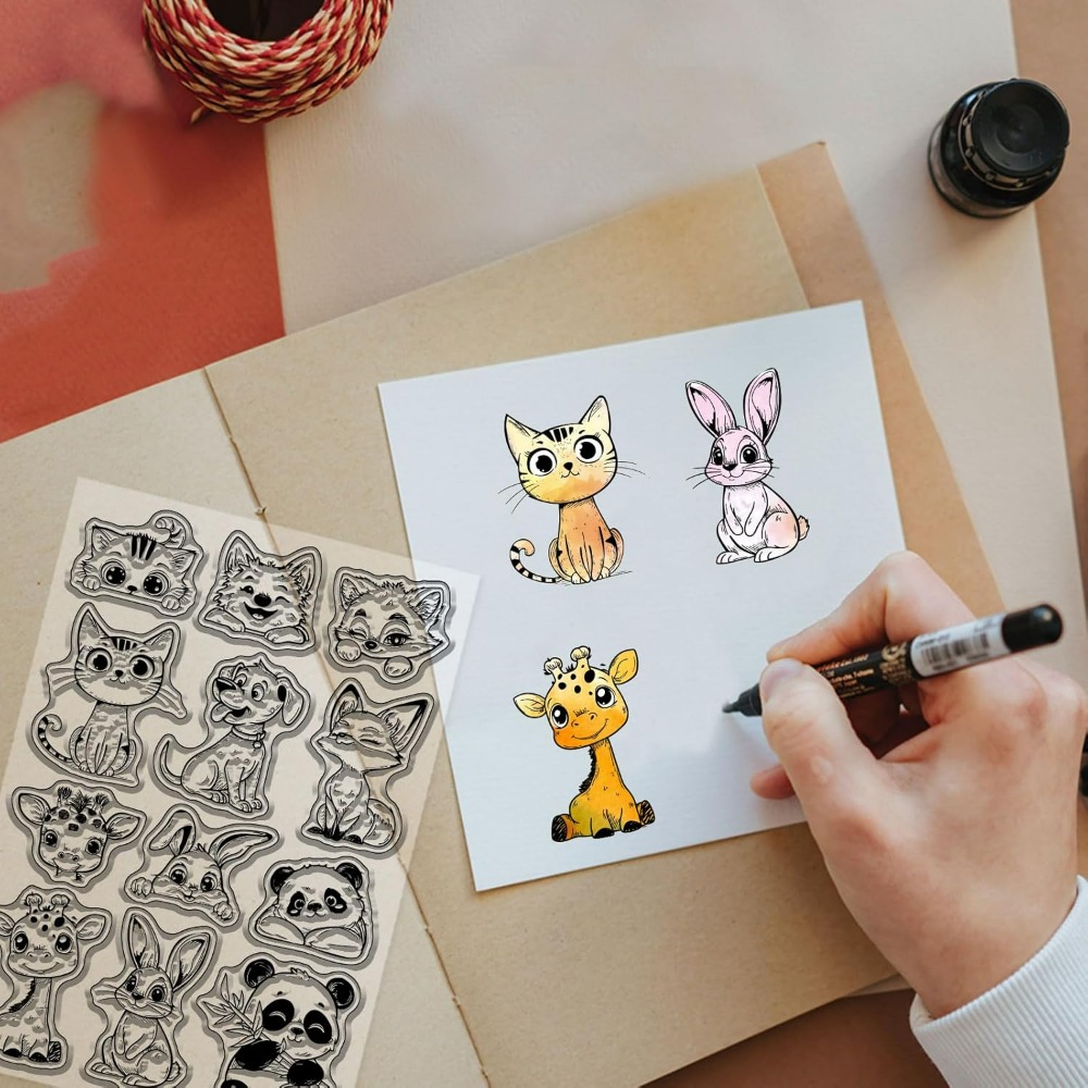 Timbres transparents en Silico - Clear Silicone Stamps For Card Making avis et prix