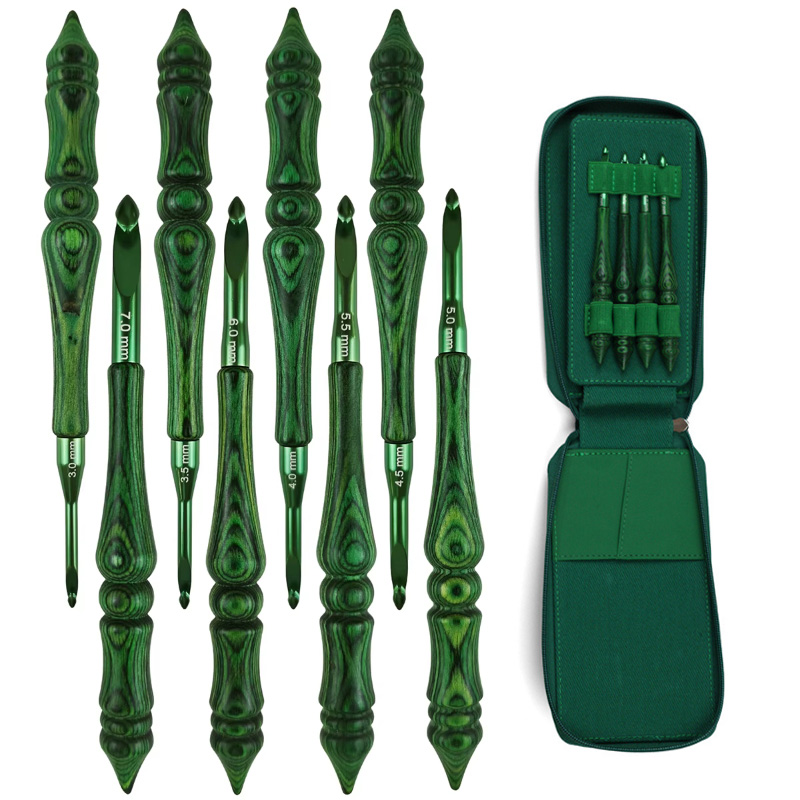 Ensemble de 8 crochets de 3,0  - Wooden Crochet Hooks Ergonomic Handle avis et prix